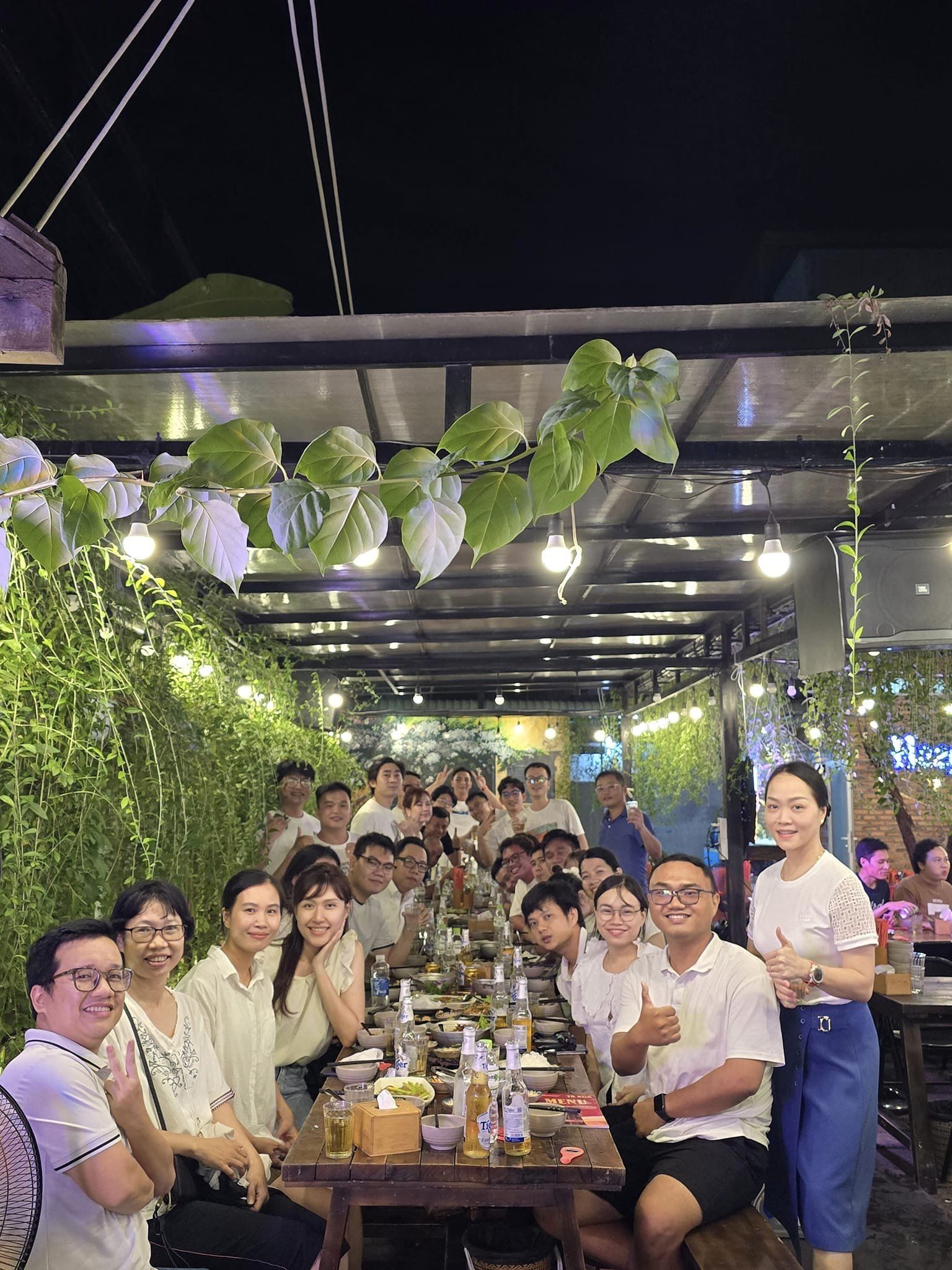 Team gathering with the studio.